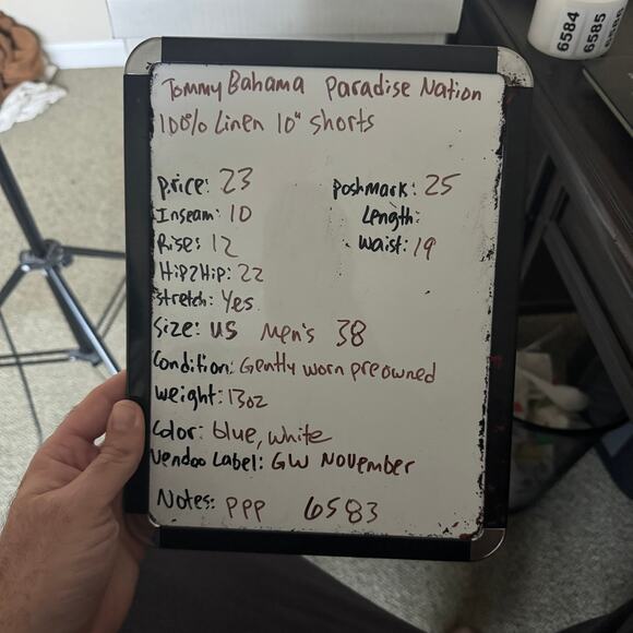 Tommy Bahama Paradise Nation 100% Linen 10" Shorts US Men's 38 - Picture 6 of 6